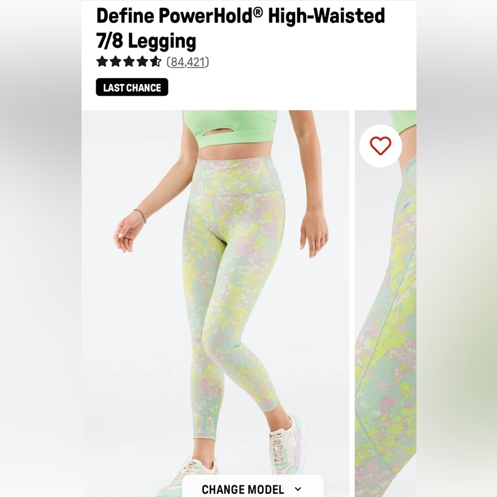Fabletics Define Powerhold High-Waisted 7/8 Leggi… - image 1